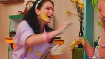 A Very Intense Finger Painting Session Screencap 50 on www.sinx.com