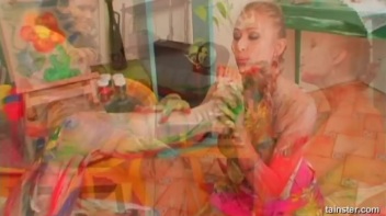 A Very Intense Finger Painting Session Screencap 76 on www.sinx.com