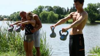 Outdoor threesome Screencap 7 on www.sinx.com