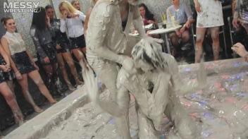 Messy Wrestling:  Mad Mud Bitches Rock The Ring Like Animals In Heat! Screencap 9 on www.sinx.com