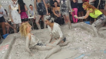 Messy Wrestling:  Mad Mud Bitches Rock The Ring Like Animals In Heat! Screencap 4 on www.sinx.com