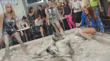 Messy Wrestling:  Mad Mud Bitches Rock The Ring Like Animals In Heat! Screencap 52 on www.sinx.com