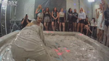 Messy Wrestling:  Mad Mud Bitches Rock The Ring Like Animals In Heat! Screencap 6 on www.sinx.com