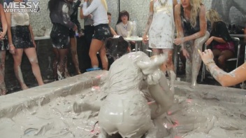 Messy Wrestling:  Mad Mud Bitches Rock The Ring Like Animals In Heat! Screencap 7 on www.sinx.com