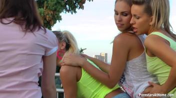 Shouting Their Lesbo Lust From The Rooftops Part 1 Screencap 28 on www.sinx.com