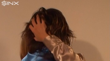 Kinky Lesbians Kiss And Tease On Sofa Screencap 31 on www.sinx.com