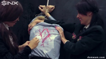 Bratty Schoolgirls Tie Up Their Teacher For WAM Fun - Cam 2 Screencap 93 on www.sinx.com
