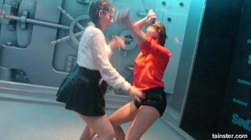 Soaking wet chicks spanking each others asses Screencap 14 on www.sinx.com