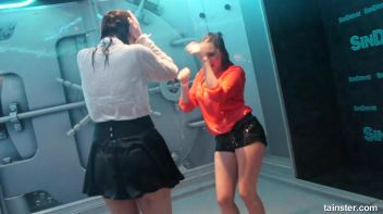 Soaking wet chicks spanking each others asses Screencap 18 on www.sinx.com