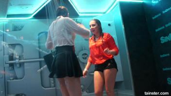 Soaking wet chicks spanking each others asses Screencap 22 on www.sinx.com