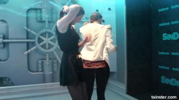 Soaking wet chicks spanking each others asses Screencap 25 on www.sinx.com