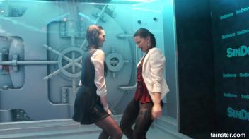 Soaking wet chicks spanking each others asses Screencap 28 on www.sinx.com