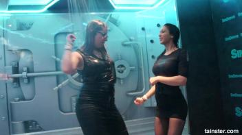 Soaking wet chicks spanking each others asses Screencap 5 on www.sinx.com