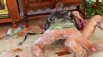Slippery Shampoo Catfight Gets Nasty Screencap 96 on www.sinx.com
