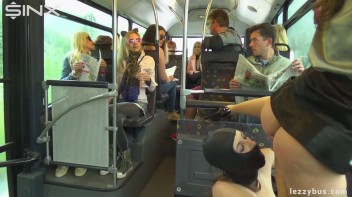 Latex Wearing Lesbian Sluts Get Crazy On The Bus Screencap 34 on www.sinx.com