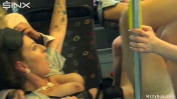 Latex Wearing Lesbian Sluts Get Crazy On The Bus Screencap 50 on www.sinx.com