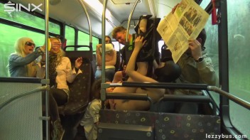 Latex Wearing Lesbian Sluts Get Crazy On The Bus Screencap 51 on www.sinx.com