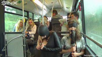 Latex Wearing Lesbian Sluts Get Crazy On The Bus Screencap 60 on www.sinx.com