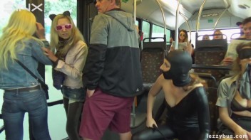 Latex Wearing Lesbian Sluts Get Crazy On The Bus Screencap 64 on www.sinx.com