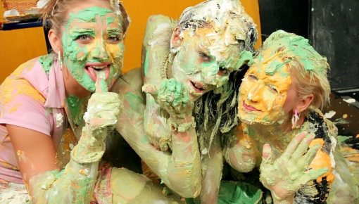Latest deal - Three Hot Babes Covered In Cream