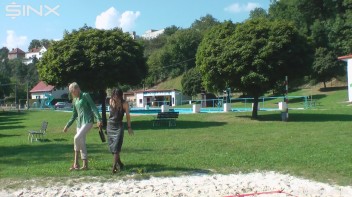 Gorgeous Girls Get Wet And Messy In The Park Screencap 96 on www.sinx.com