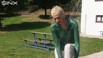 Gorgeous Girls Get Wet And Messy In The Park Screencap 101 on www.sinx.com
