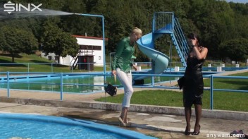 Gorgeous Girls Get Wet And Messy In The Park Screencap 35 on www.sinx.com