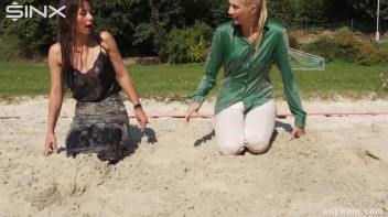 Gorgeous Girls Get Wet And Messy In The Park Screencap 66 on www.sinx.com