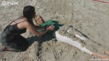 Gorgeous Girls Get Wet And Messy In The Park Screencap 73 on www.sinx.com