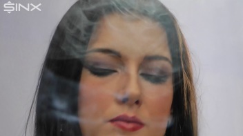Dark Haired Teen Smokes In Red Lipstick Screencap 33 on www.sinx.com