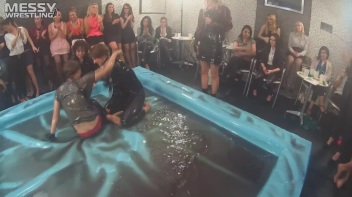 Messy Wrestling: Lost Footage Found! 2 In-Your-Face Oil Matches 4 The Price Of 1! Action Cam Footage! Screencap 87 on www.sinx.com