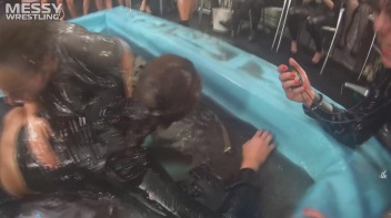 Messy Wrestling: Lost Footage Found! 2 In-Your-Face Oil Matches 4 The Price Of 1! Action Cam Footage! Screencap 96 on www.sinx.com