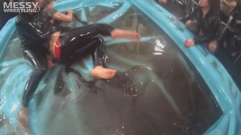 Messy Wrestling: Lost Footage Found! 2 In-Your-Face Oil Matches 4 The Price Of 1! Action Cam Footage! Screencap 101 on www.sinx.com