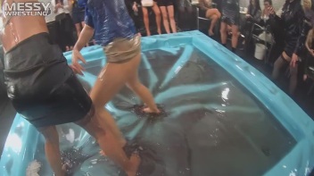 Messy Wrestling: Lost Footage Found! 2 In-Your-Face Oil Matches 4 The Price Of 1! Action Cam Footage! Screencap 15 on www.sinx.com