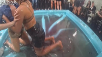 Messy Wrestling: Lost Footage Found! 2 In-Your-Face Oil Matches 4 The Price Of 1! Action Cam Footage! Screencap 18 on www.sinx.com
