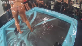 Messy Wrestling: Lost Footage Found! 2 In-Your-Face Oil Matches 4 The Price Of 1! Action Cam Footage! Screencap 35 on www.sinx.com