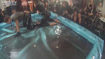 Messy Wrestling: Lost Footage Found! 2 In-Your-Face Oil Matches 4 The Price Of 1! Action Cam Footage! Screencap 62 on www.sinx.com