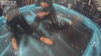 Messy Wrestling: Lost Footage Found! 2 In-Your-Face Oil Matches 4 The Price Of 1! Action Cam Footage! Screencap 63 on www.sinx.com