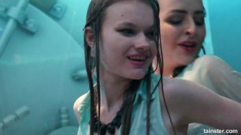 Cute chicks party underneath the club shower Screencap 28 on www.sinx.com
