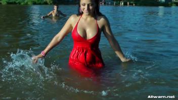 Stunning Gina Proudly Reigns As Town's Wetlook Queen Screencap 84 on www.sinx.com