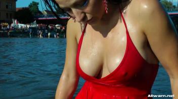 Stunning Gina Proudly Reigns As Town's Wetlook Queen Screencap 90 on www.sinx.com