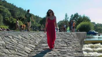 Stunning Gina Proudly Reigns As Town's Wetlook Queen Screencap 1 on www.sinx.com