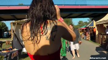 Stunning Gina Proudly Reigns As Town's Wetlook Queen Screencap 108 on www.sinx.com