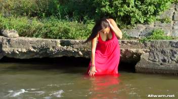 Stunning Gina Proudly Reigns As Town's Wetlook Queen Screencap 12 on www.sinx.com