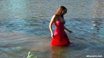 Stunning Gina Proudly Reigns As Town's Wetlook Queen Screencap 26 on www.sinx.com