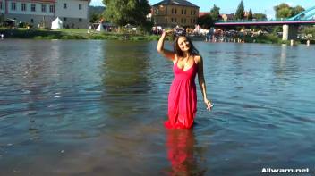 Stunning Gina Proudly Reigns As Town's Wetlook Queen Screencap 27 on www.sinx.com