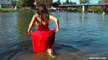 Stunning Gina Proudly Reigns As Town's Wetlook Queen Screencap 29 on www.sinx.com