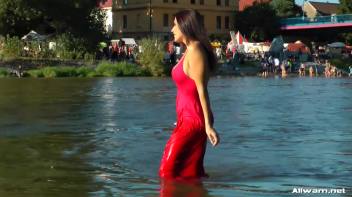 Stunning Gina Proudly Reigns As Town's Wetlook Queen Screencap 35 on www.sinx.com