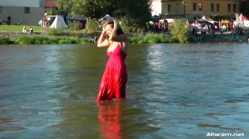 Stunning Gina Proudly Reigns As Town's Wetlook Queen Screencap 36 on www.sinx.com