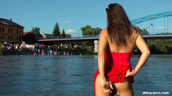 Stunning Gina Proudly Reigns As Town's Wetlook Queen Screencap 42 on www.sinx.com